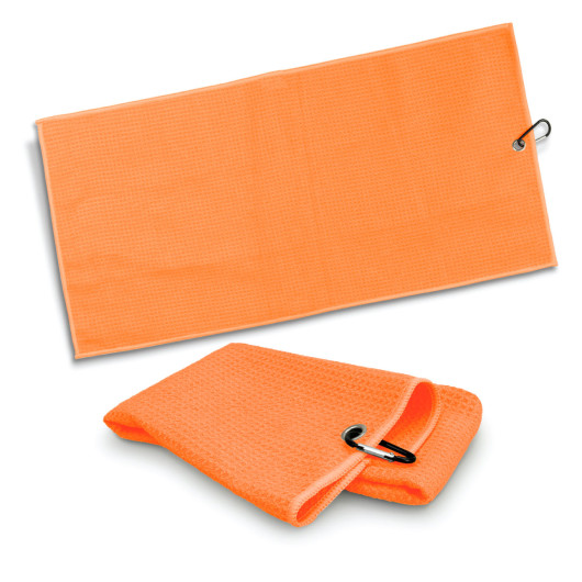 Waffle Golf Towels Orange